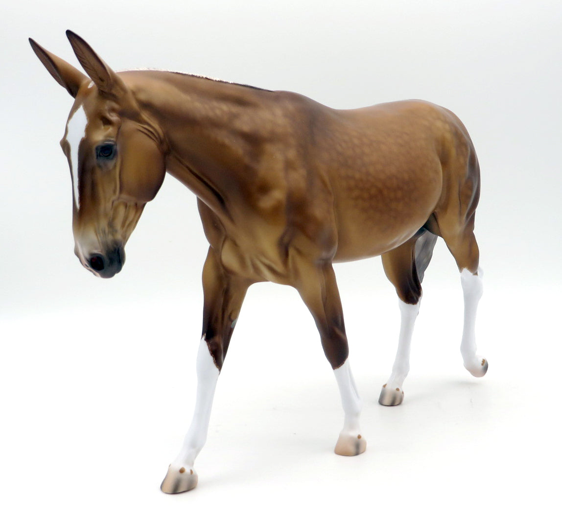 Eureka-OOAK Dapple Palomino Mule By Caroline Boydston 10/4/21