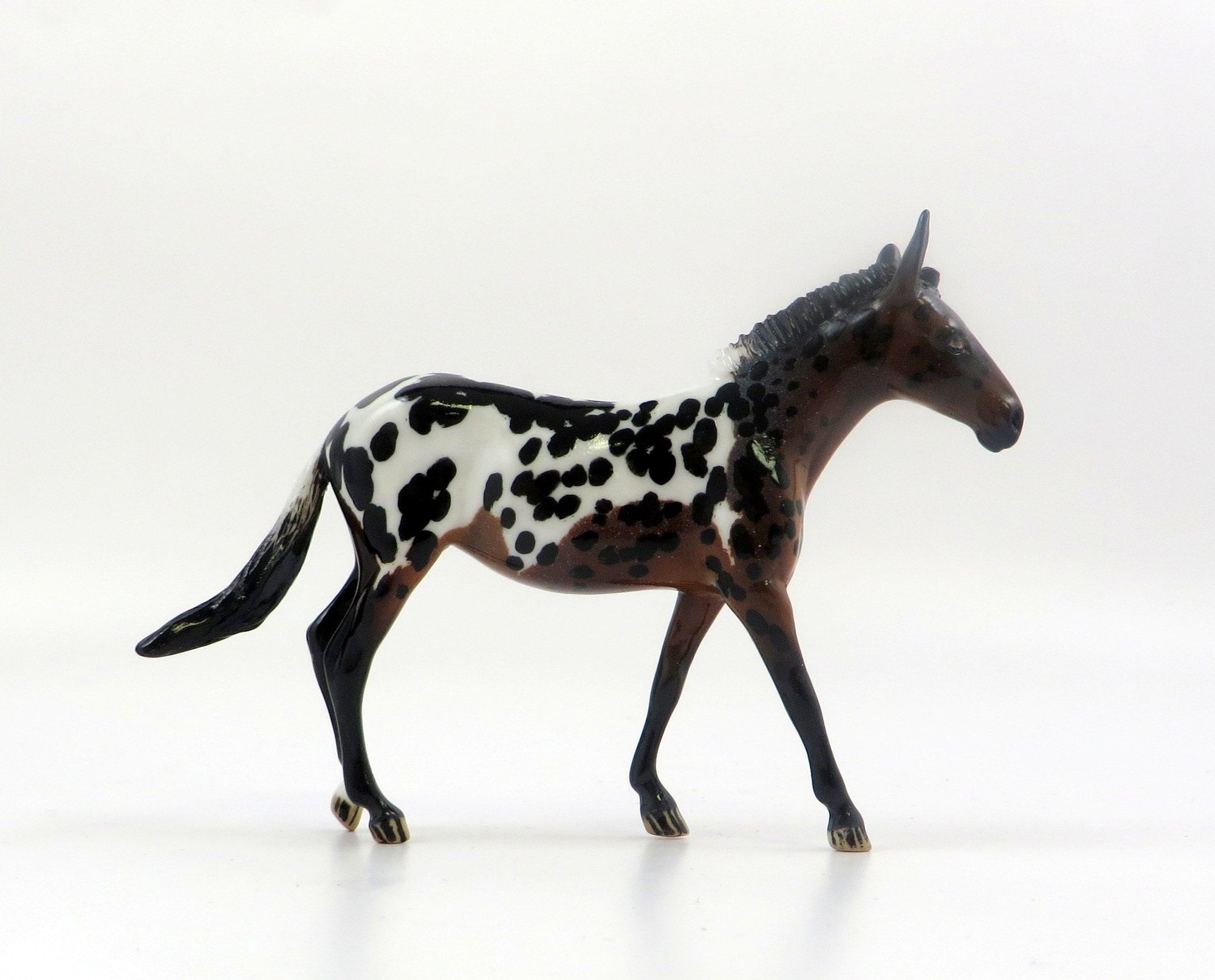 FERGIE-OOAK LOUD APPALOOSA MULE CHIP MODEL HORSE EQ 19