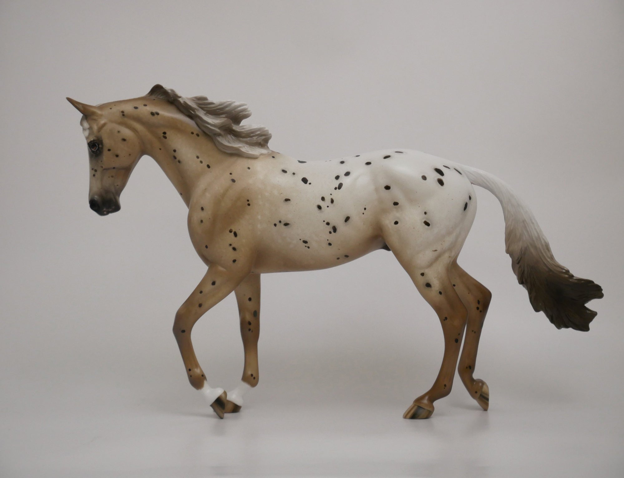 FLEEGLE-OOAK CHESTNUT APPALOOSA THOROUGHBRED MODEL HORSE BY SHERYL LEISURE 6/20/30
