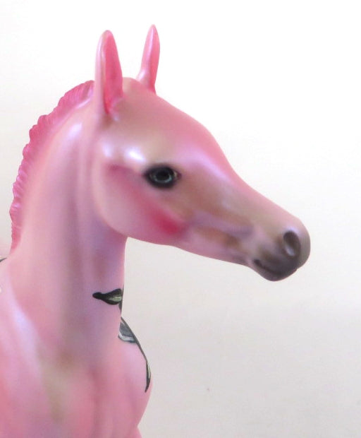 FLIRT - OOAK PINK VALENTINE ARABIAN FOAL DECORATOR BY DAWN QUICK 12/14/20