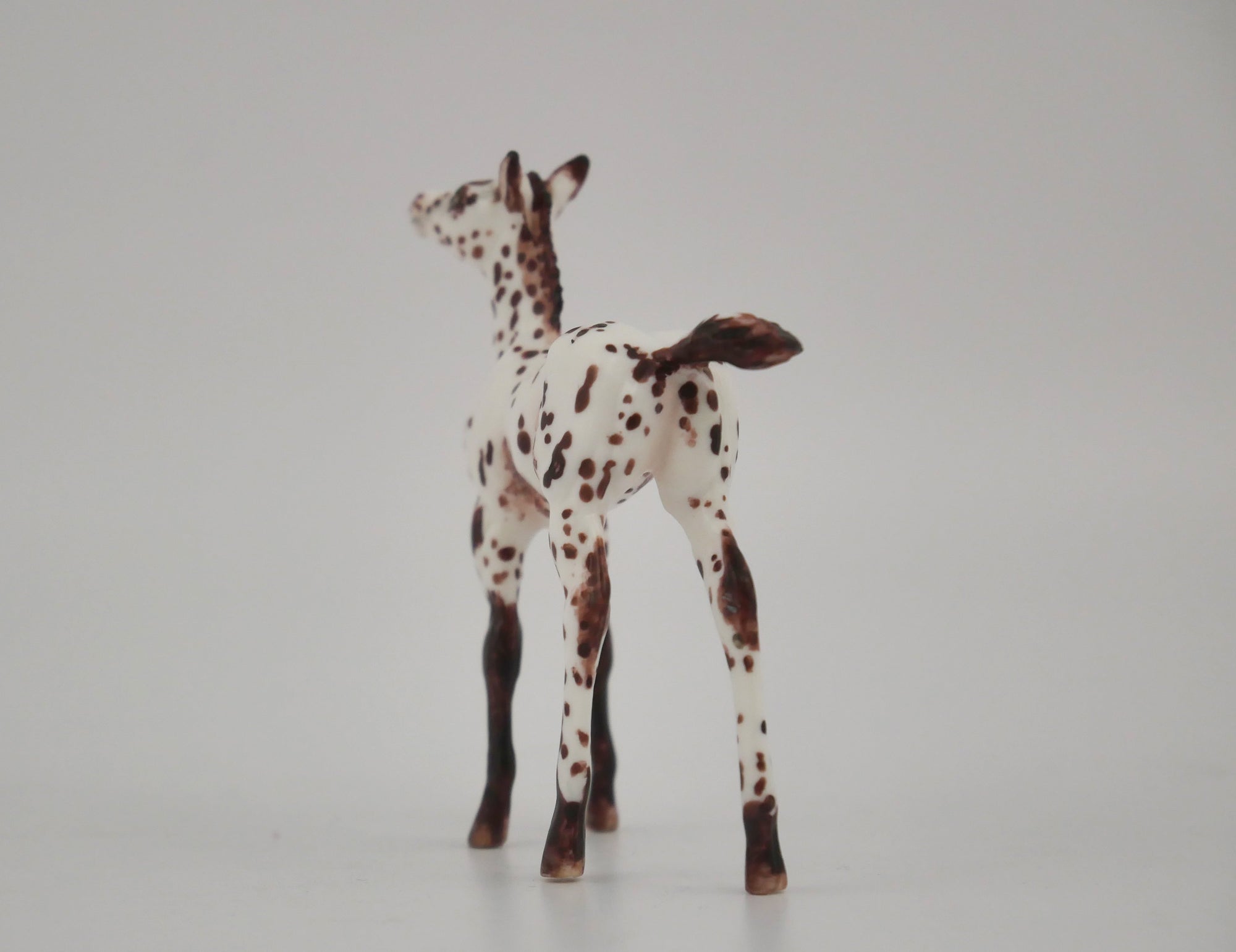 FLIRTATIOUS -OOAK CHESTNUT LEOPARD APPALOOSA FOAL BY ANDREA