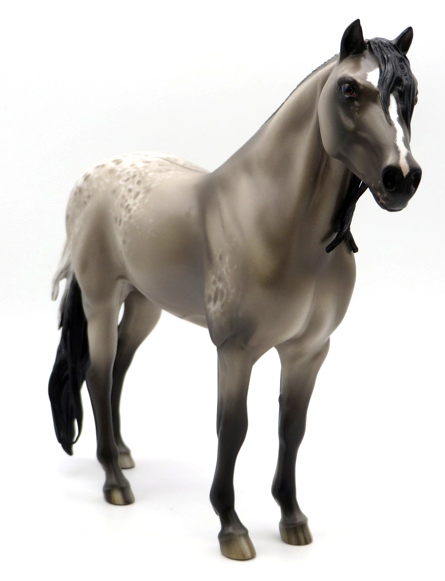 Gabriel- OOAK Grulla Appaloosa Mustang Painted by Sheryl Leisure 12/20/21