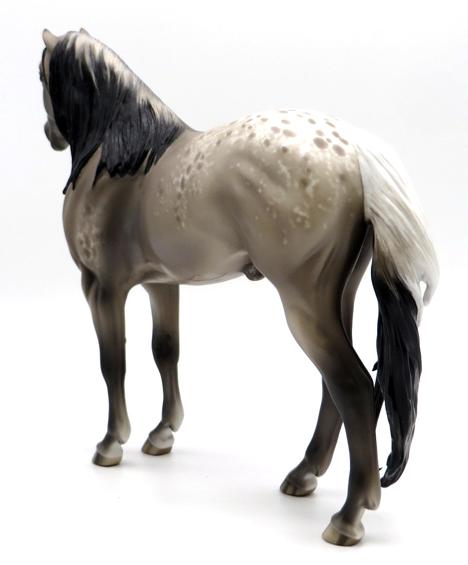 Gabriel- OOAK Grulla Appaloosa Mustang Painted by Sheryl Leisure 12/20/21