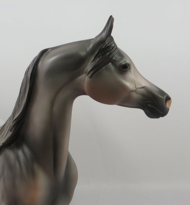 GAMES & GOSSIP - OOAK DAPPLE ROSE GREY ARABIAN BY MISSY FOX PJ20