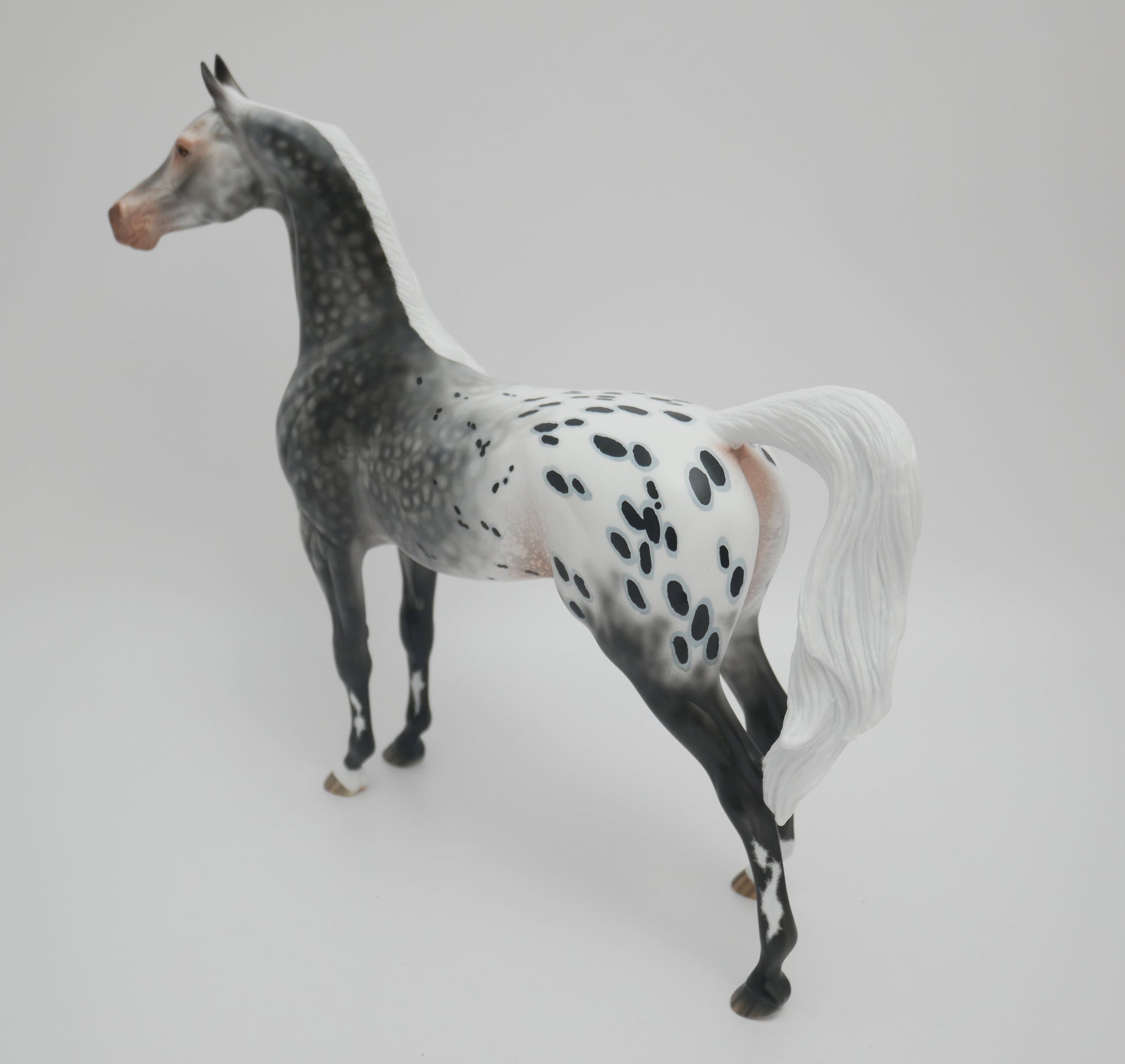 GENTLEMEN SEND FLOWERS-OOAK LOUD APPALOOSA ARABIAN MODEL HORSE 3/13/20