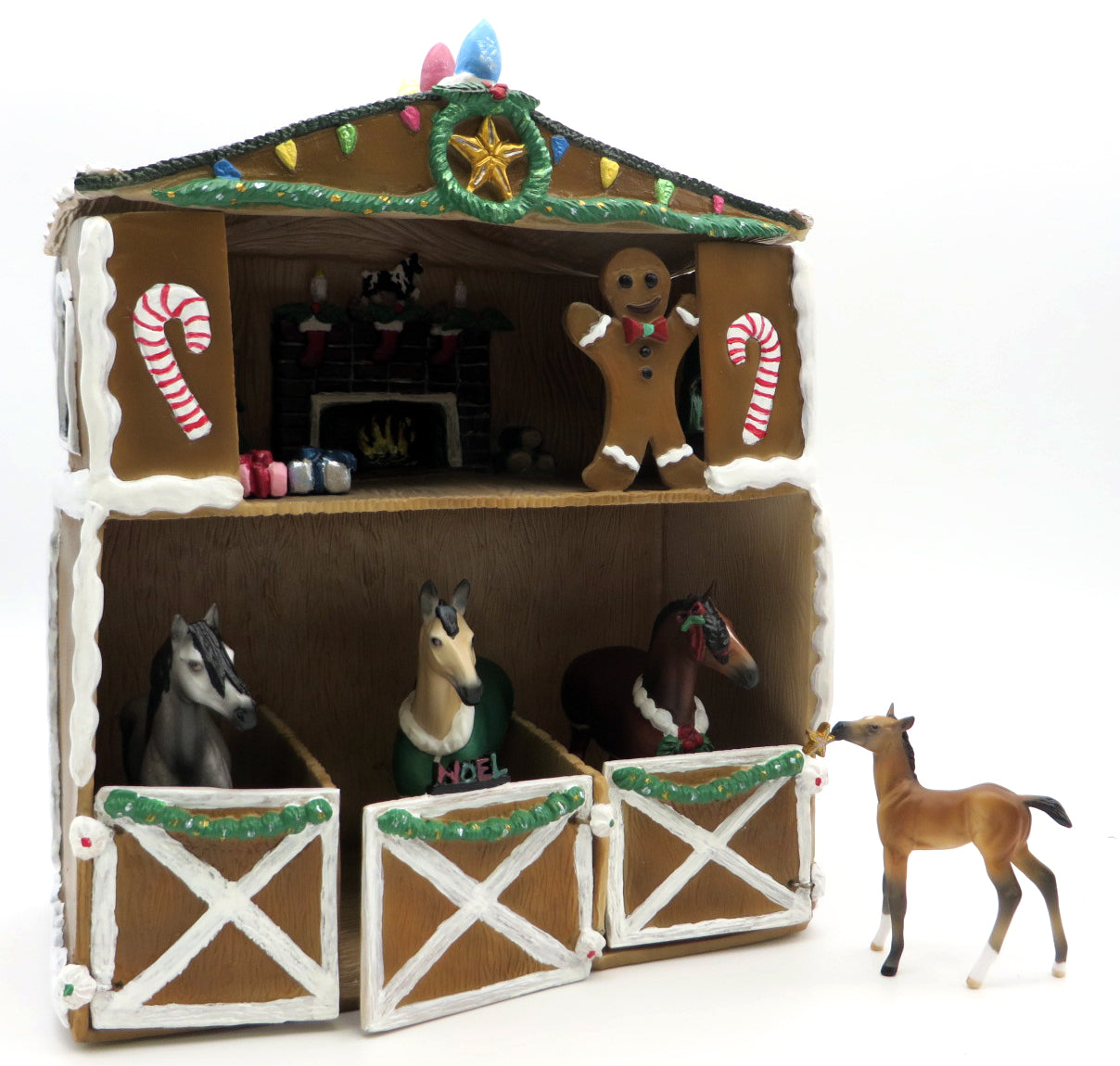 Gingerbread Barn-OOAK Custom Barn and Chips 12/25/21