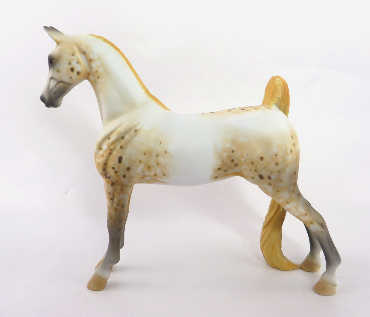 GOLDIE - OOAK GOLDEN LEOPARD APPY SADDLEBRED PEBBLE BY AL KATT WHS19