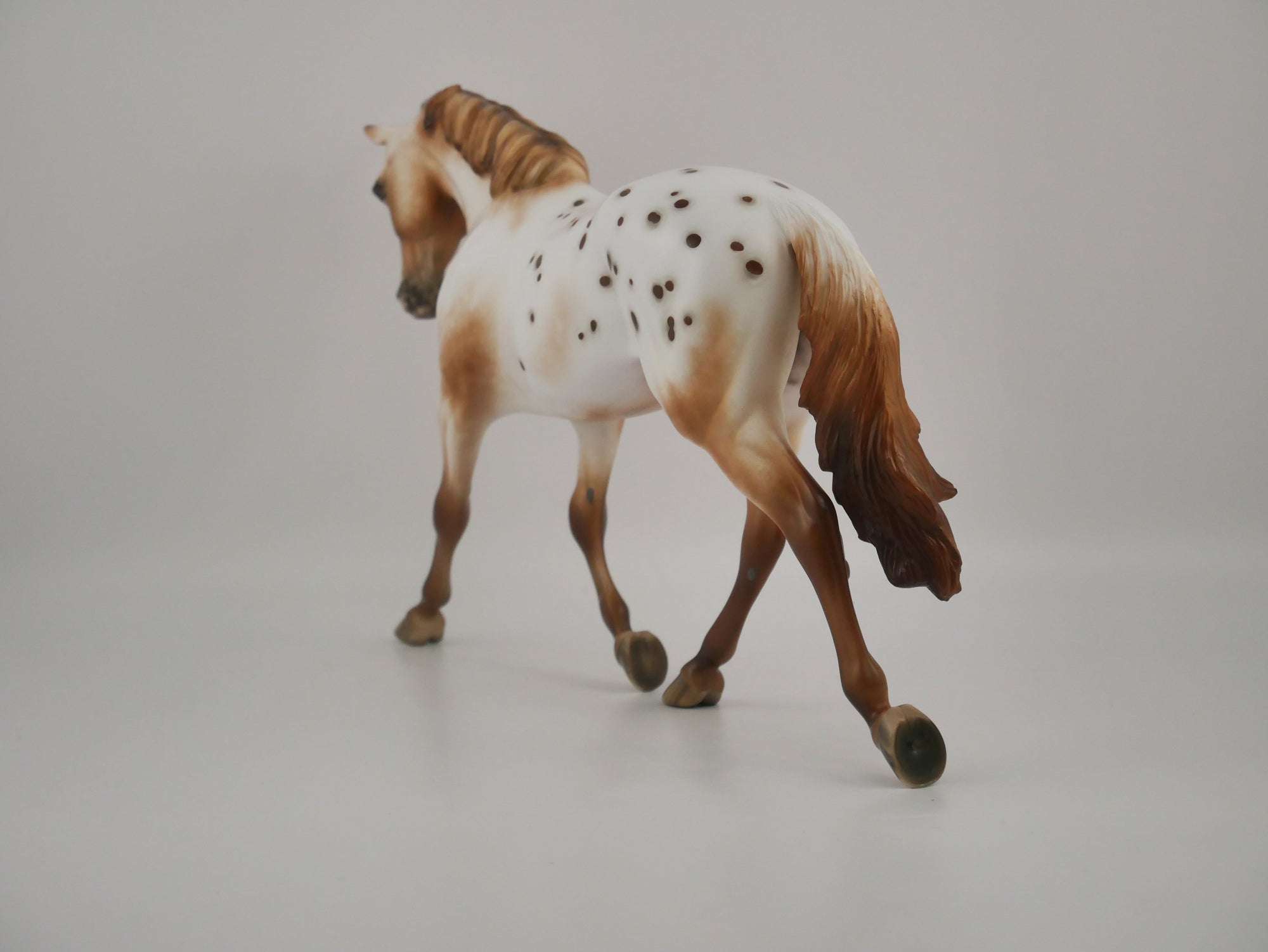 Gouache-OOAK Chestnut appaloosa by Sheryl Leisure