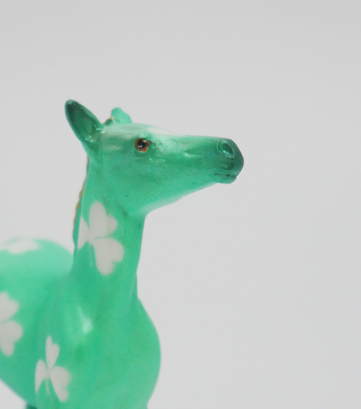 GREENTOES - OOAK ST. PATRICKS DAY DECO MODEL HORSE BY JAS FANNING 3/13/20