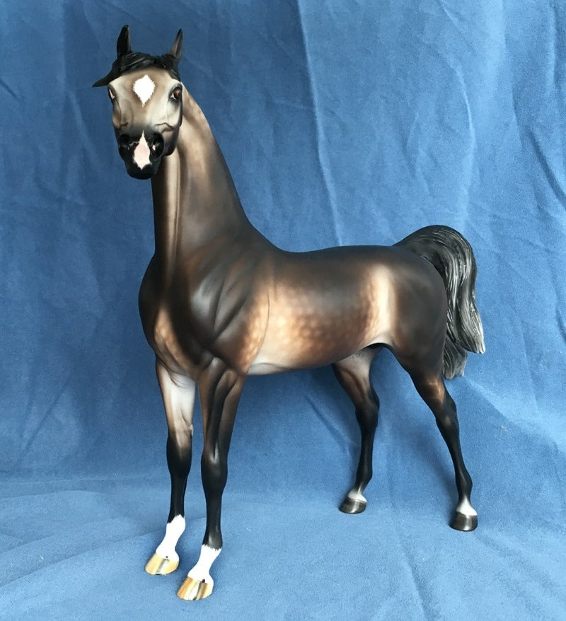 HAPPY GO LUCKY-OOAK STAR DAPPLE ARABIAN BY SHERYL LEISURE