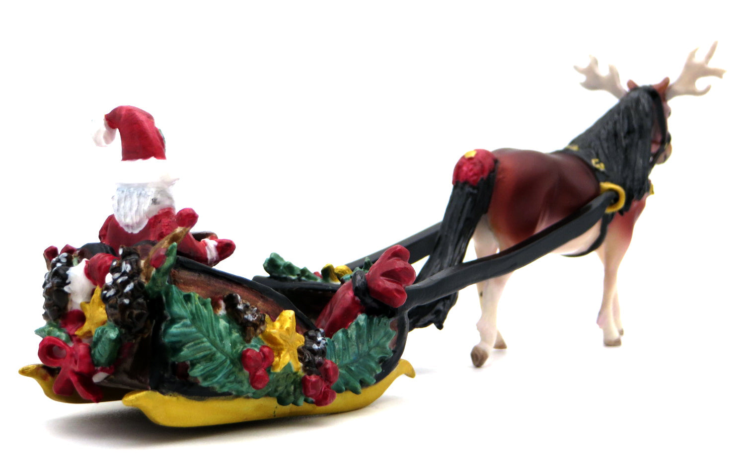 Holly-OOAK Custom Holiday Pony Chip and Sleigh Deco painted by Jas 12/2/21