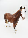 Ike - OOAK - Chestnut Ideal Stock Horse by Sheryl Leisure - Best Offers 1/9/23
