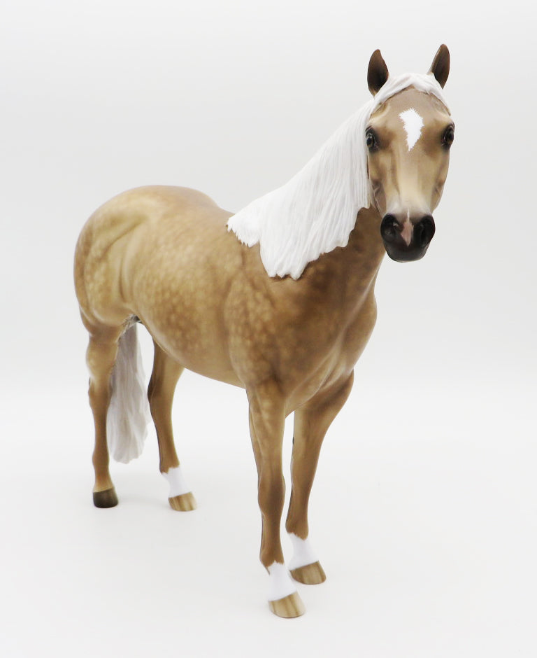 I'll Take you There-OOAK Dapple Palomino ISH Painted by Sheryl Leisure 10/25/21