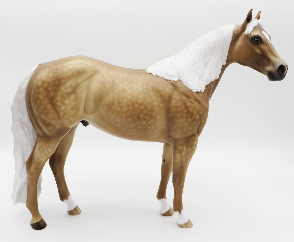 I'll Take you There-OOAK Dapple Palomino ISH Painted by Sheryl Leisure 10/25/21