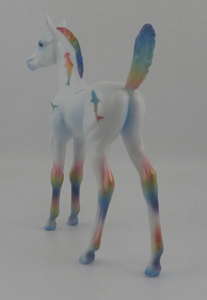 AQUA-OOAK ARAB FOAL DECORATOR SHARK WEEK 8/7/20