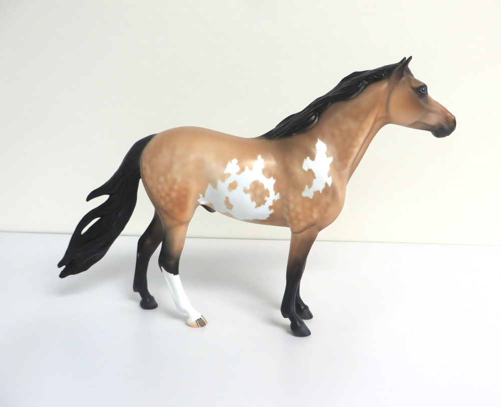 DIESEL - OOAK BUCKSKIN MUSTANG DAPPLED BY JULIE KEIM MW19