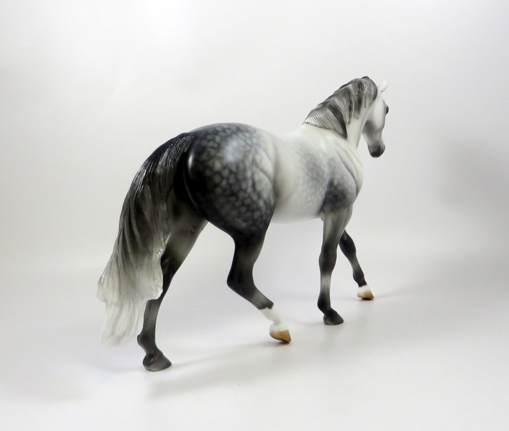 KIAWA-OOAK STAR DAPPLE GREY PONY MODEL HORSE 8/6/19