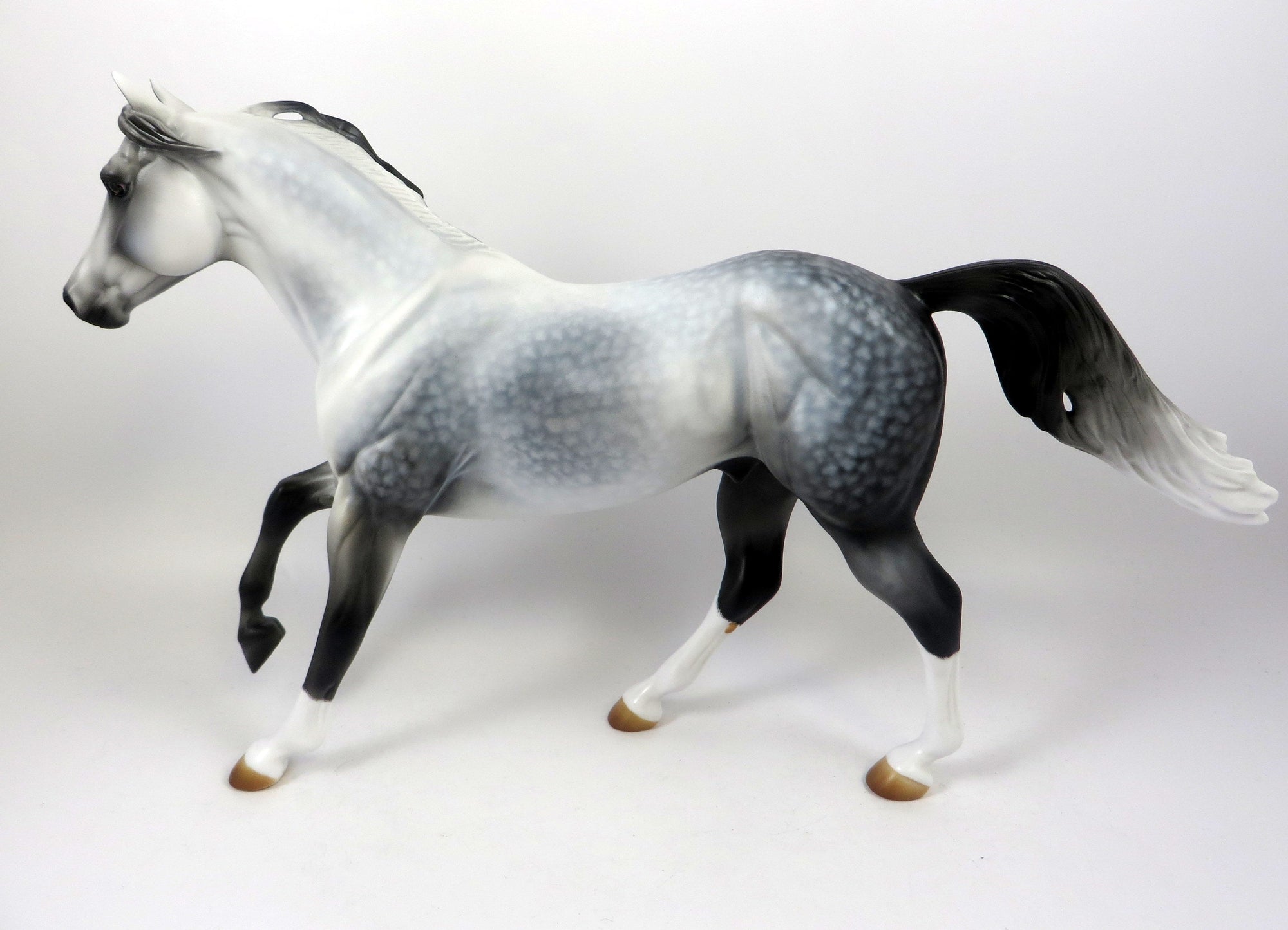 RUNNING BEAR-OOAK STAR DAPPLE GREY RUNNING QUARTER HORSE BY AUDREY DIXON 8/14/19