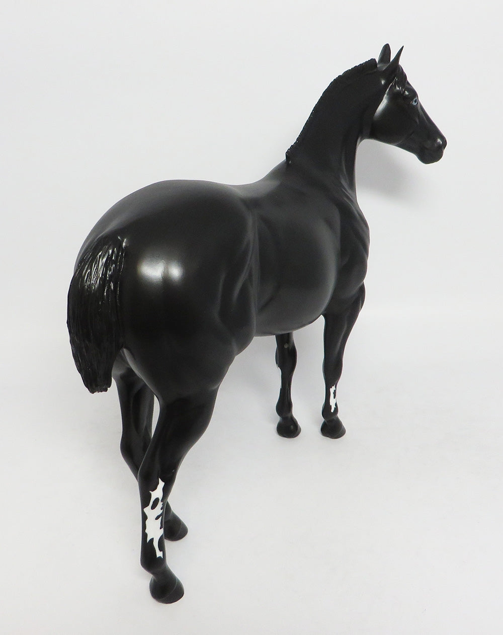 BLACK SABBATH-OOAK CUSTOM BLACK ISH MODEL HORSE BY DAWN QUICK EQ 2018