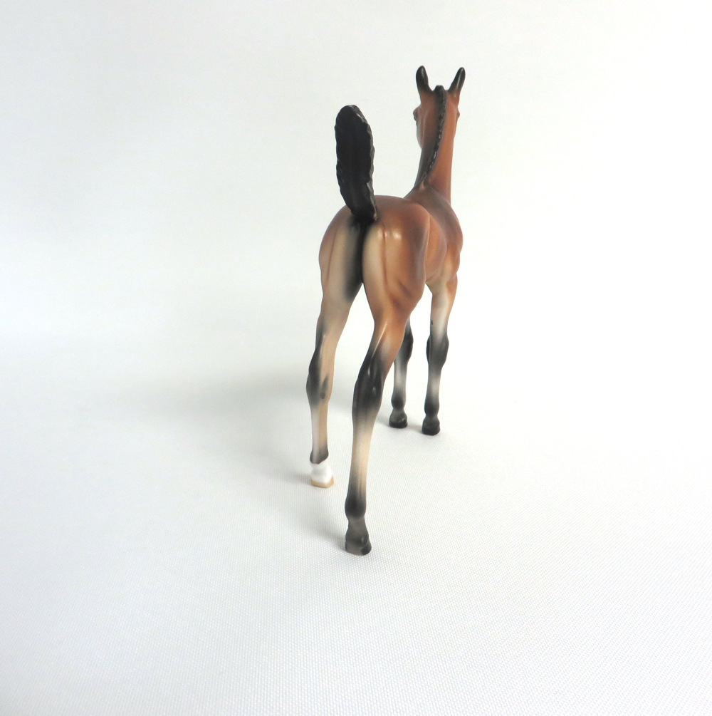 APPLAUSE PLEASE-OOAK BAY ARABIAN FOAL MODEL HORSE BY AUDREY DIXON 3/22/19