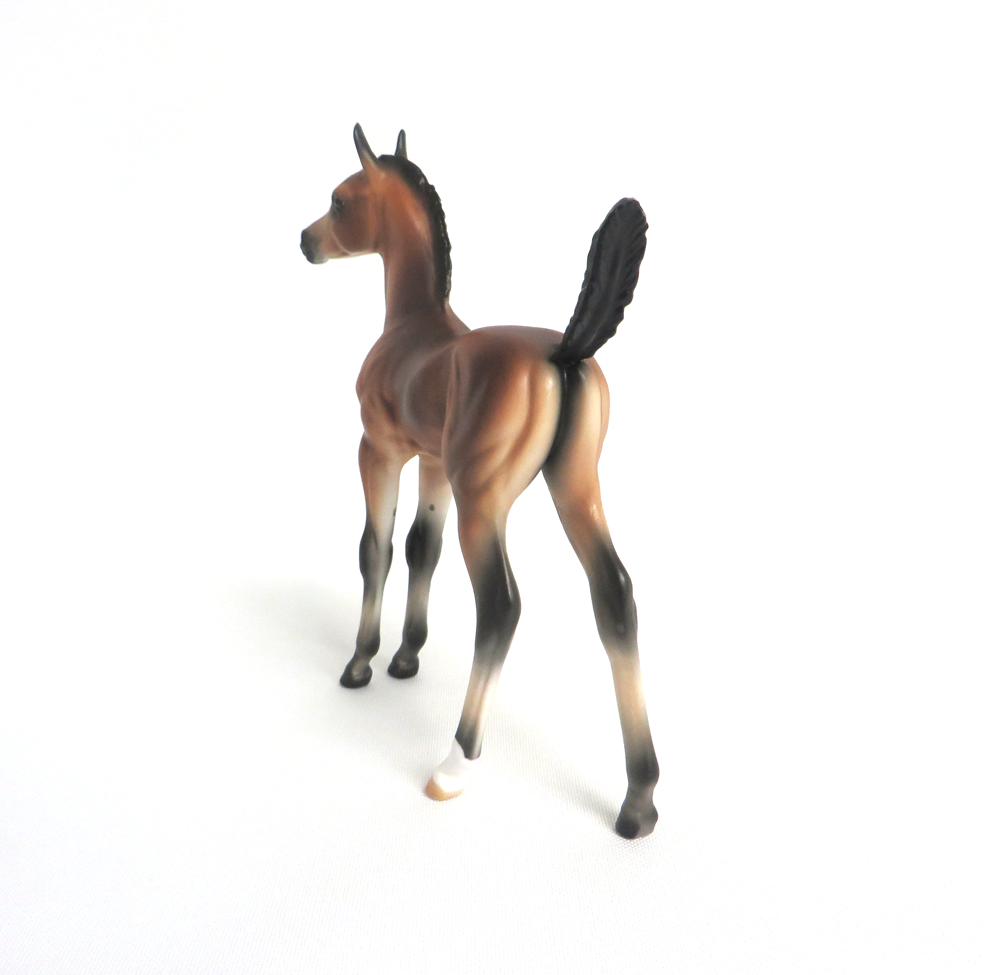APPLAUSE PLEASE-OOAK BAY ARABIAN FOAL MODEL HORSE BY AUDREY DIXON 3/22/19