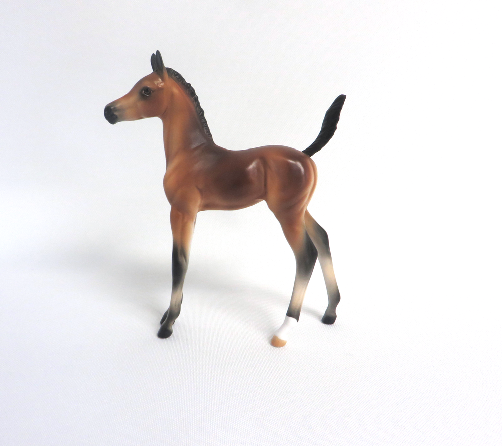 APPLAUSE PLEASE-OOAK BAY ARABIAN FOAL MODEL HORSE BY AUDREY DIXON 3/22/19