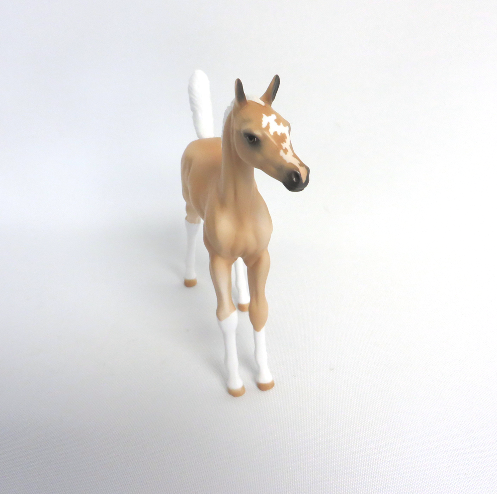 HOOFING IT - OOAK PALOMINO ARABIAN FOAL BY AUDREY DIXON 3-27-19