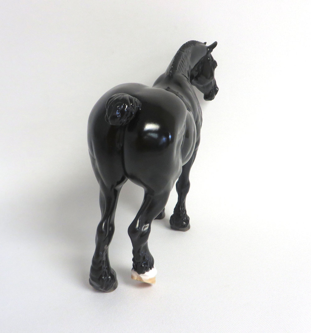 BLACK EYED SUSAN-OOAK GLOSSED DAPPLE BLACK BUNNY EA 2019