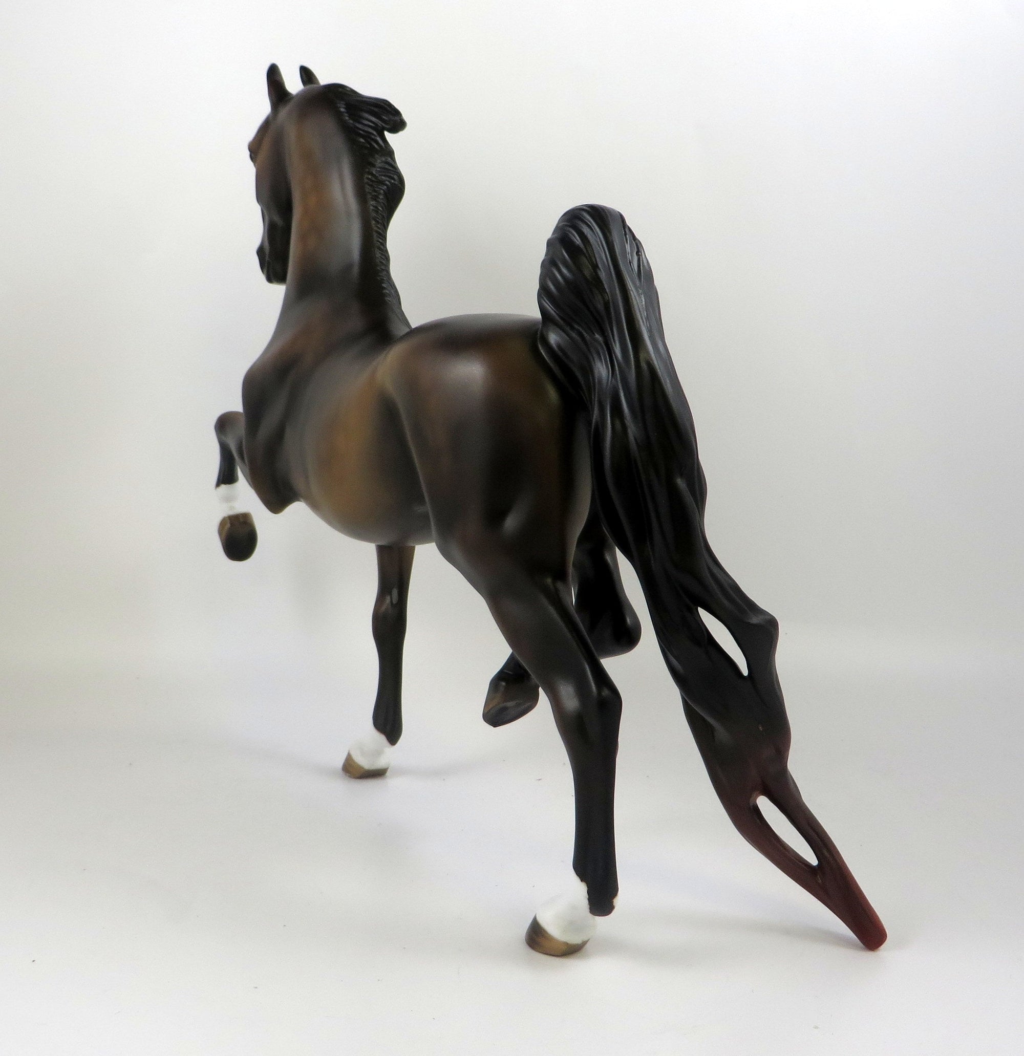 PEMBROKE - OOAK DAPPLED SOOTY BUCKSKIN SADDLEBRED MODEL HORSE BY MISSY FOX 8/27/19