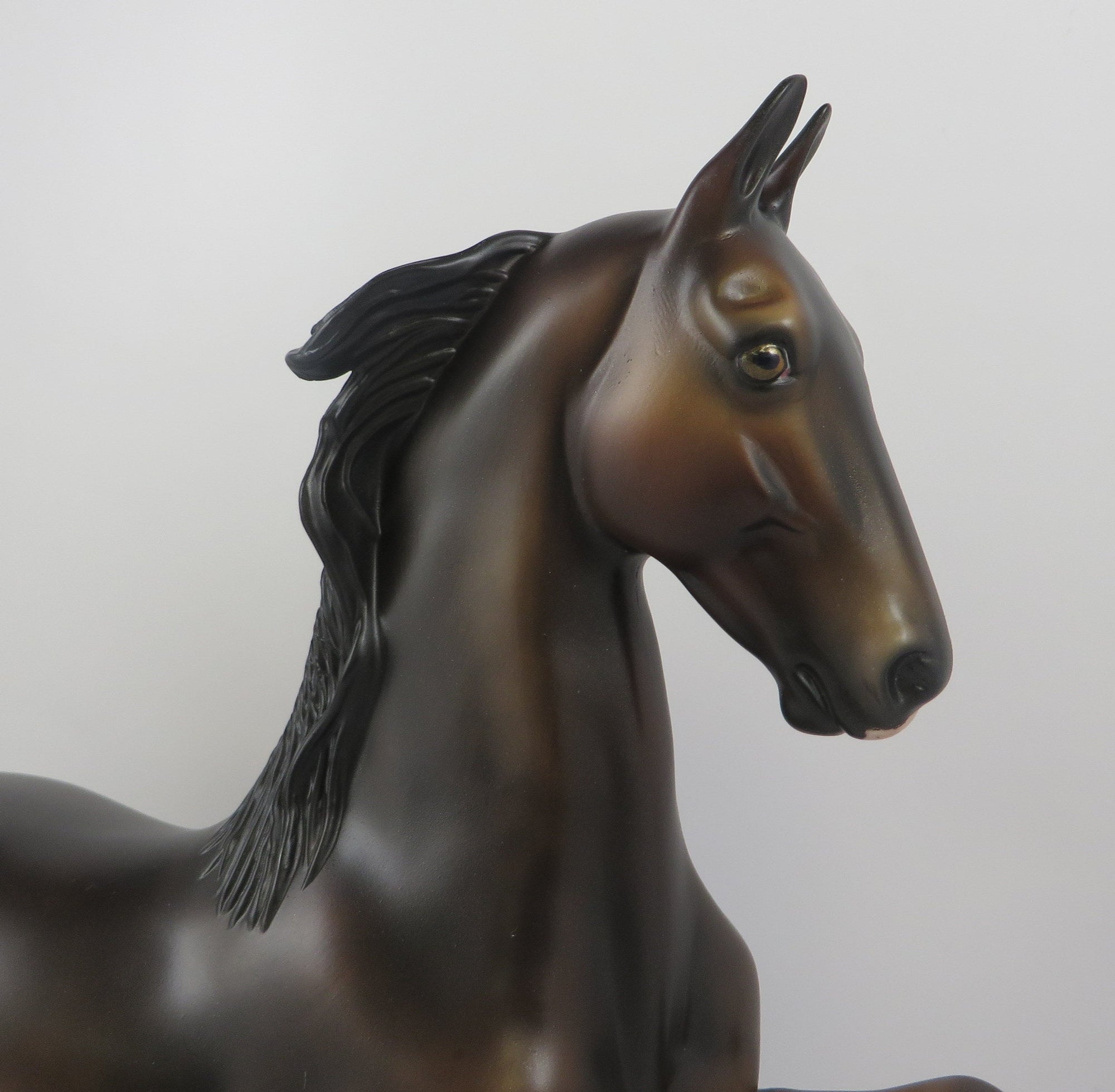 PEMBROKE - OOAK DAPPLED SOOTY BUCKSKIN SADDLEBRED MODEL HORSE BY MISSY FOX 8/27/19