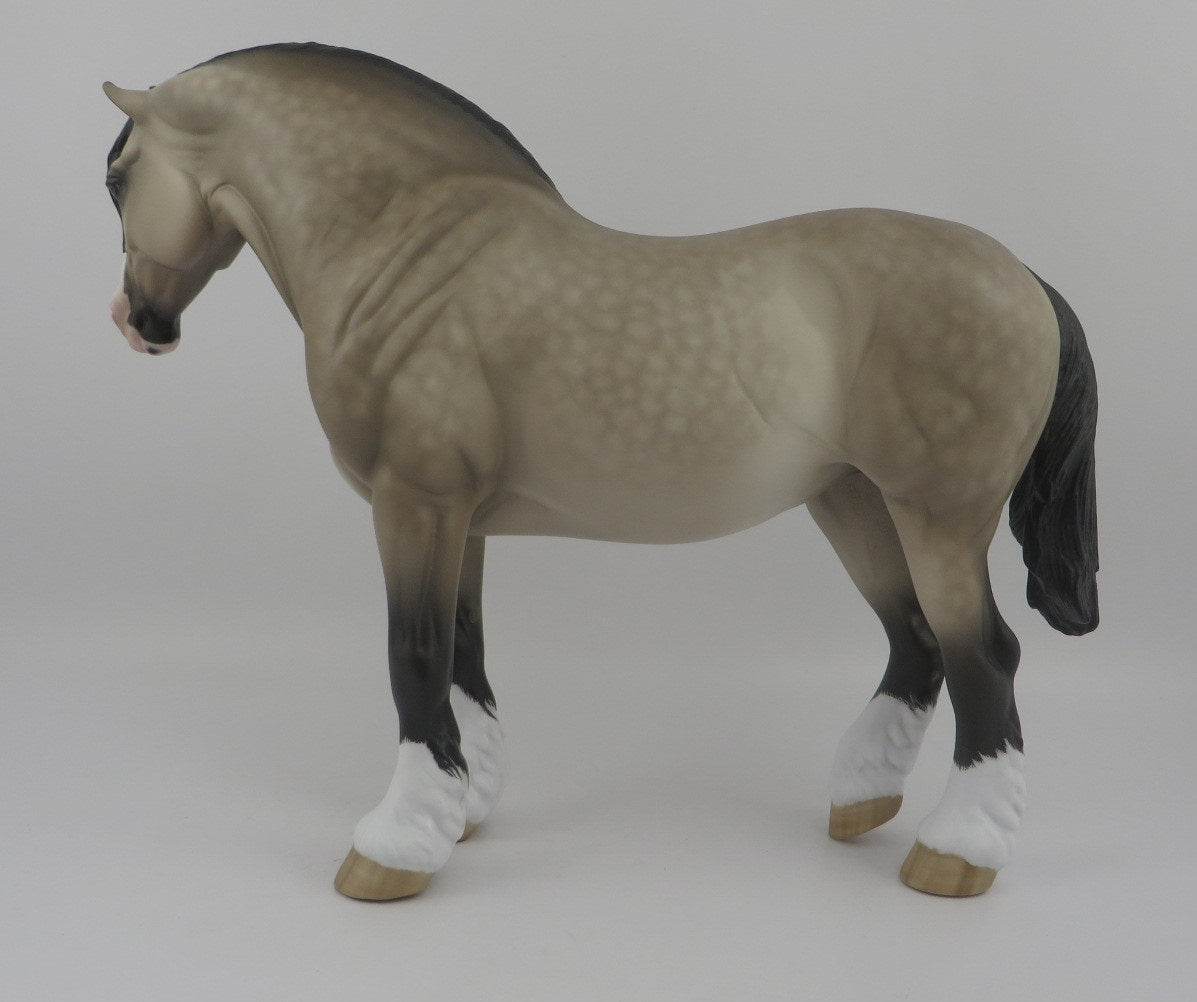 Churro-OOAK DAPPLE GREY HEAVY DRAFT MARE BY SHERYL LEISURE 8/20/20