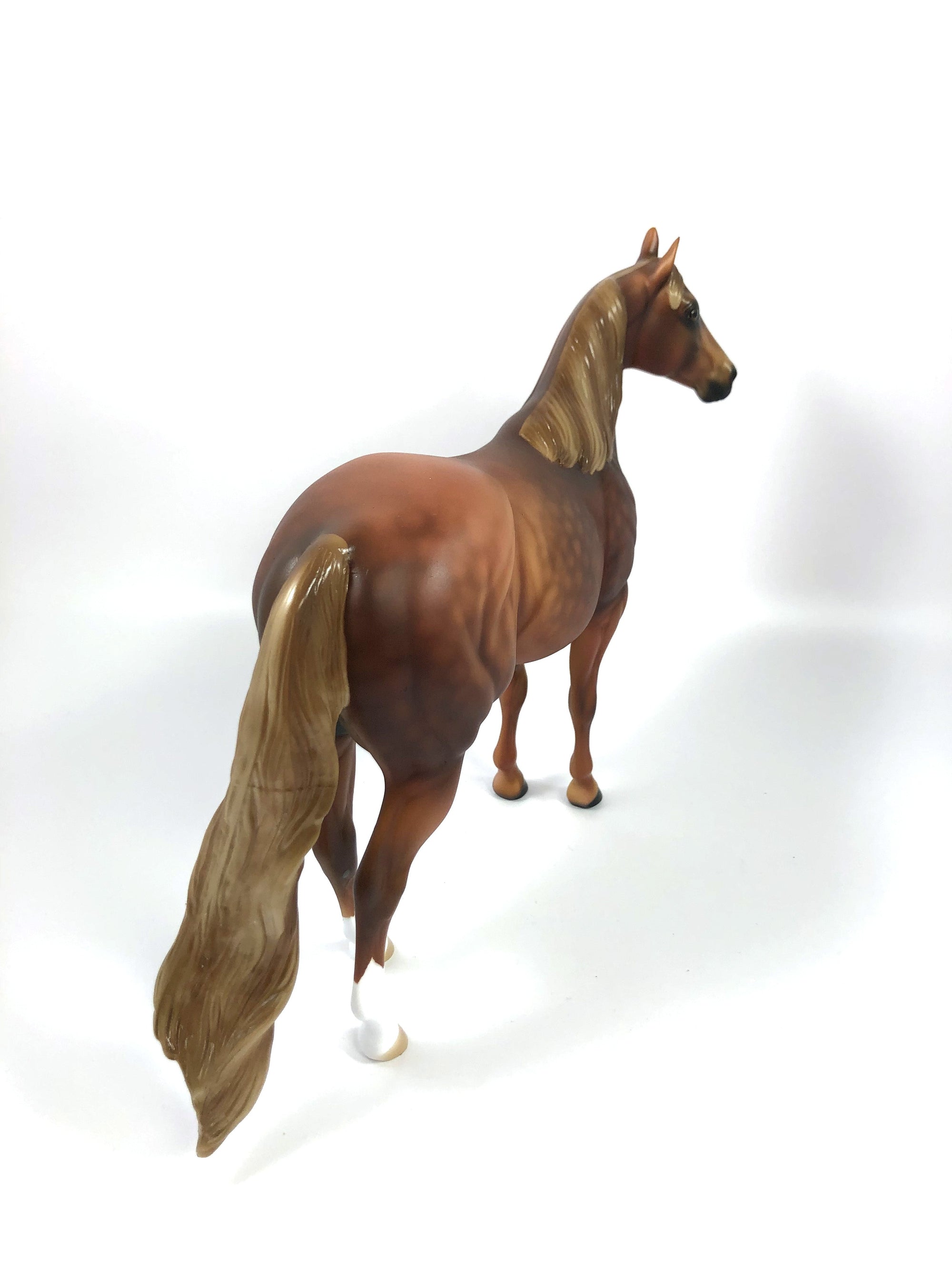 TATTERSALL-LE-15 DAPPLE CHESTNUT ISH MODEL HORSE SHCF 2019