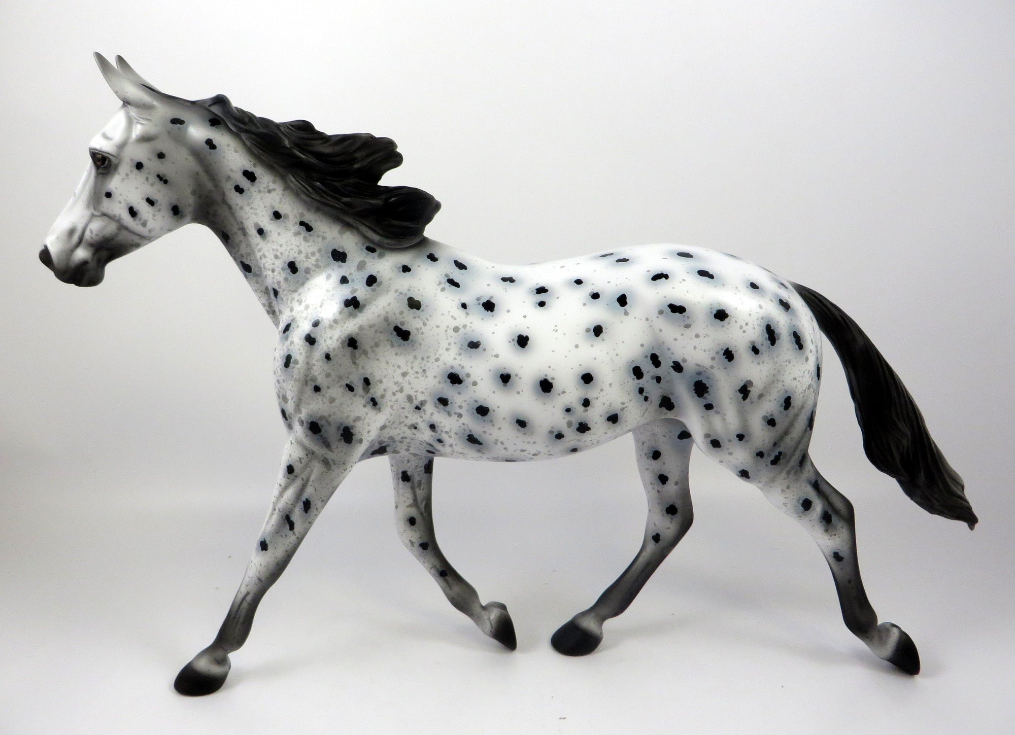 HUDSONVILLE-OOAK LOUD LEOPARD APPALOOSA MODEL HORSE 8/28/19