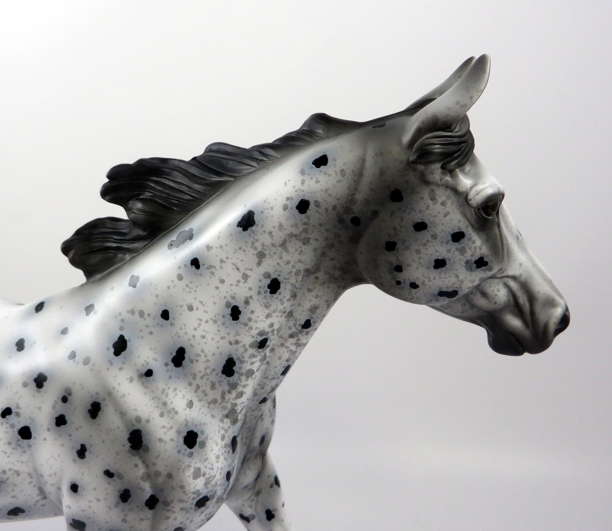 HUDSONVILLE-OOAK LOUD LEOPARD APPALOOSA MODEL HORSE 8/28/19