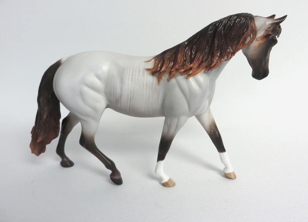 SONG SUNG BLUE-BLUE ROAN RABICAON PONY MODEL HORSE BY SHERYL LEISURE EA19