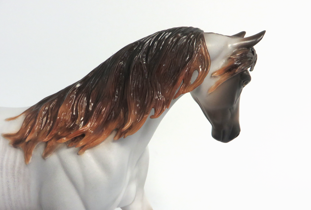 SONG SUNG BLUE-BLUE ROAN RABICAON PONY MODEL HORSE BY SHERYL LEISURE EA19