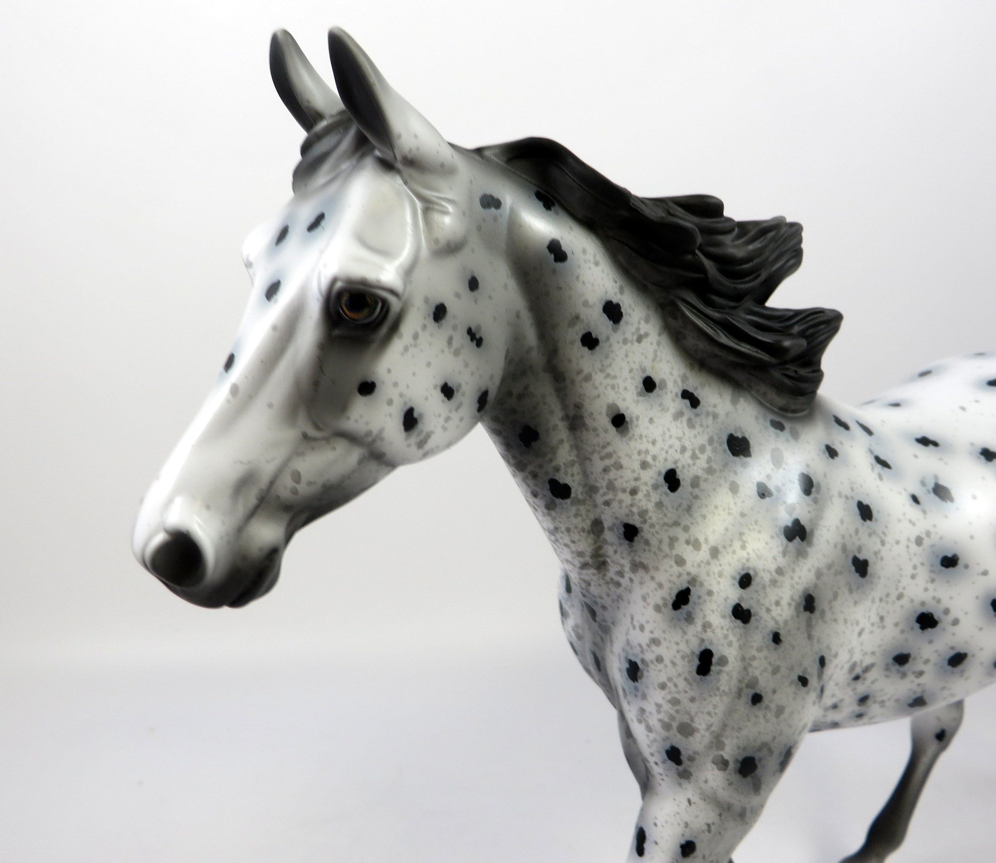 HUDSONVILLE-OOAK LOUD LEOPARD APPALOOSA MODEL HORSE 8/28/19