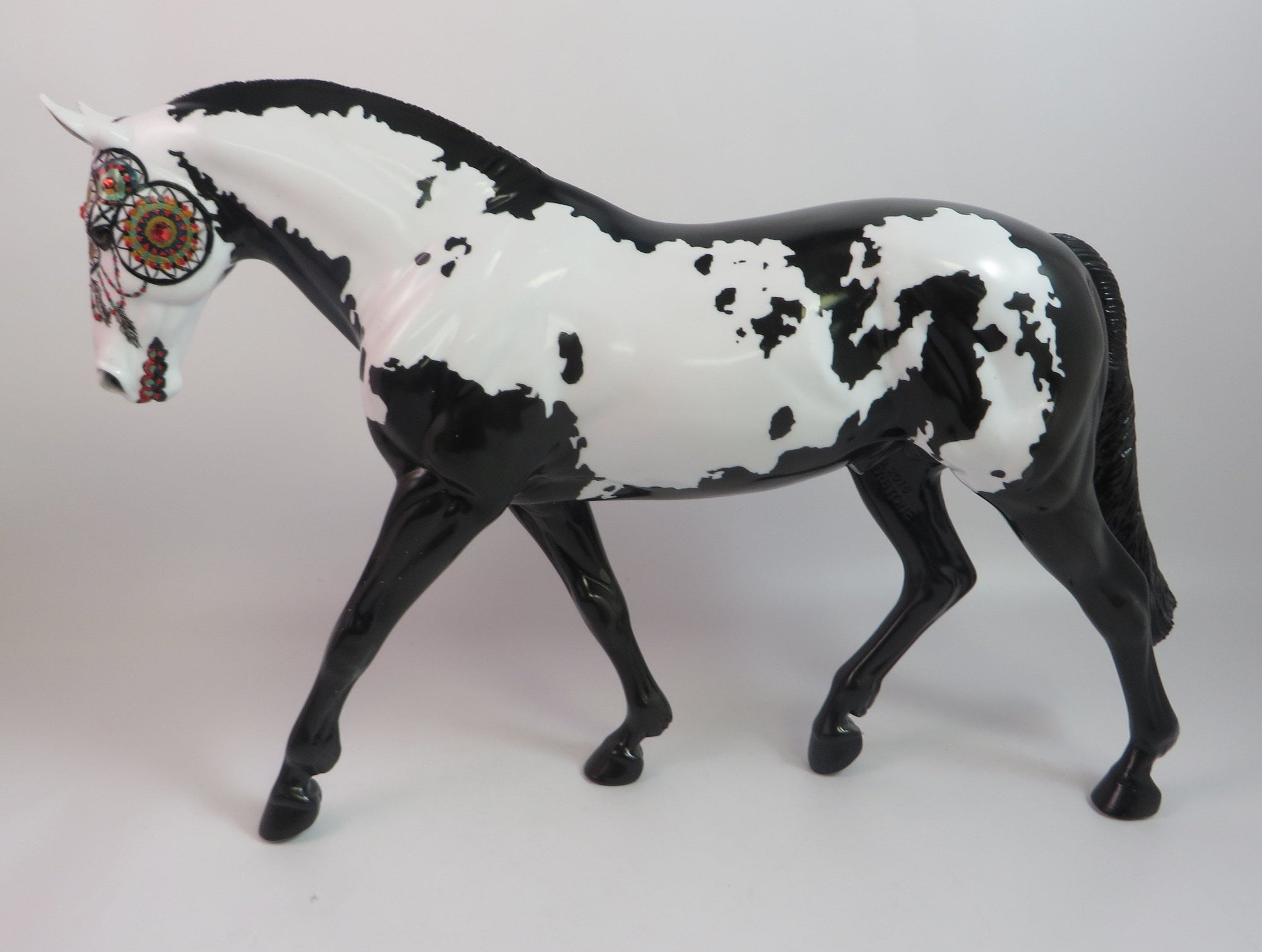 CHAKRA-OOAK SUGAR SKULL IRISH DRAFT MODEL HORSE BY DAWN QUICK 8/30/19