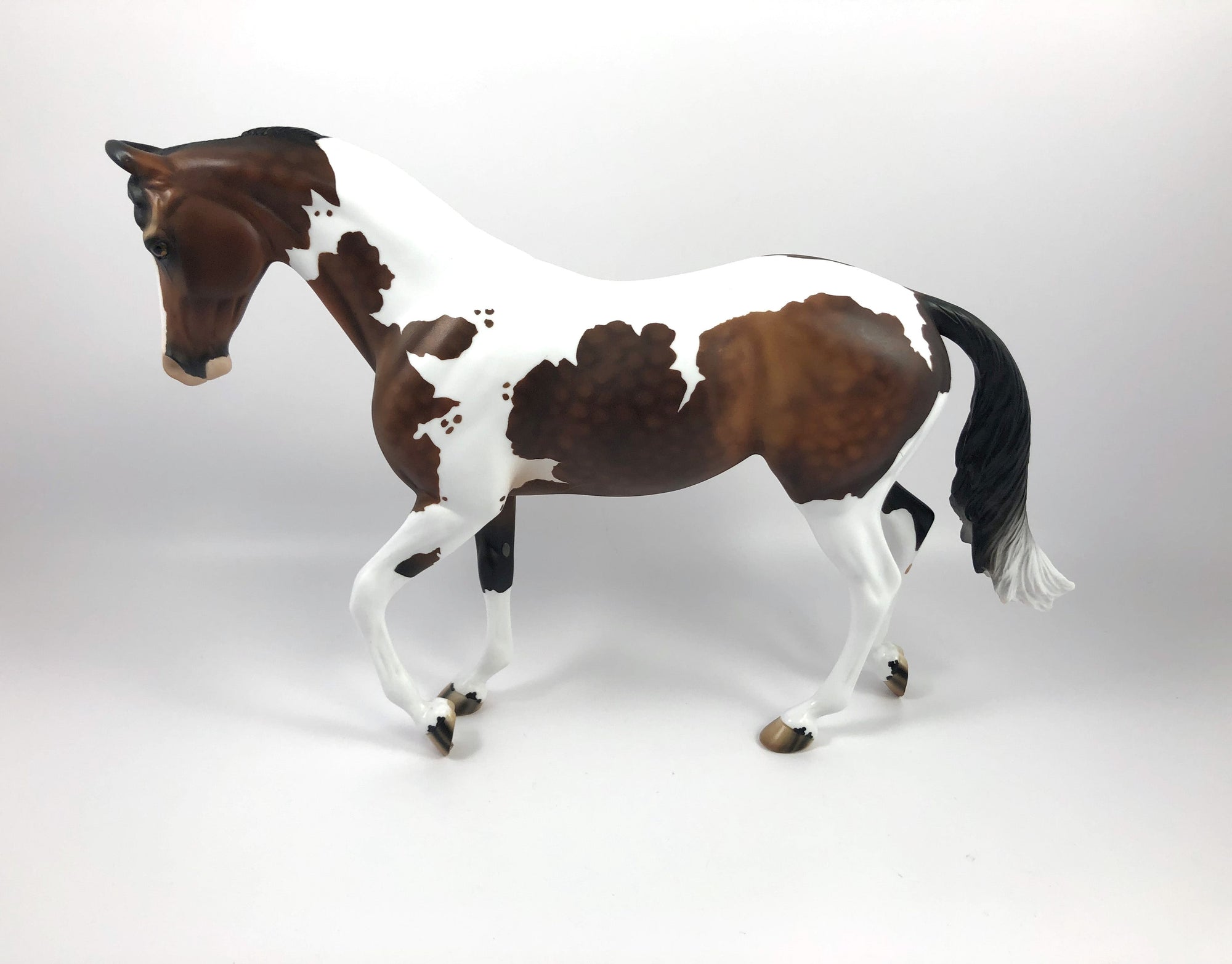 PARQUET-OOAK BAY TOBIANO MARWARI CUSTOM THOROUGHBRED MODEL HORSE BY AUDREY DIXON SHCF 19