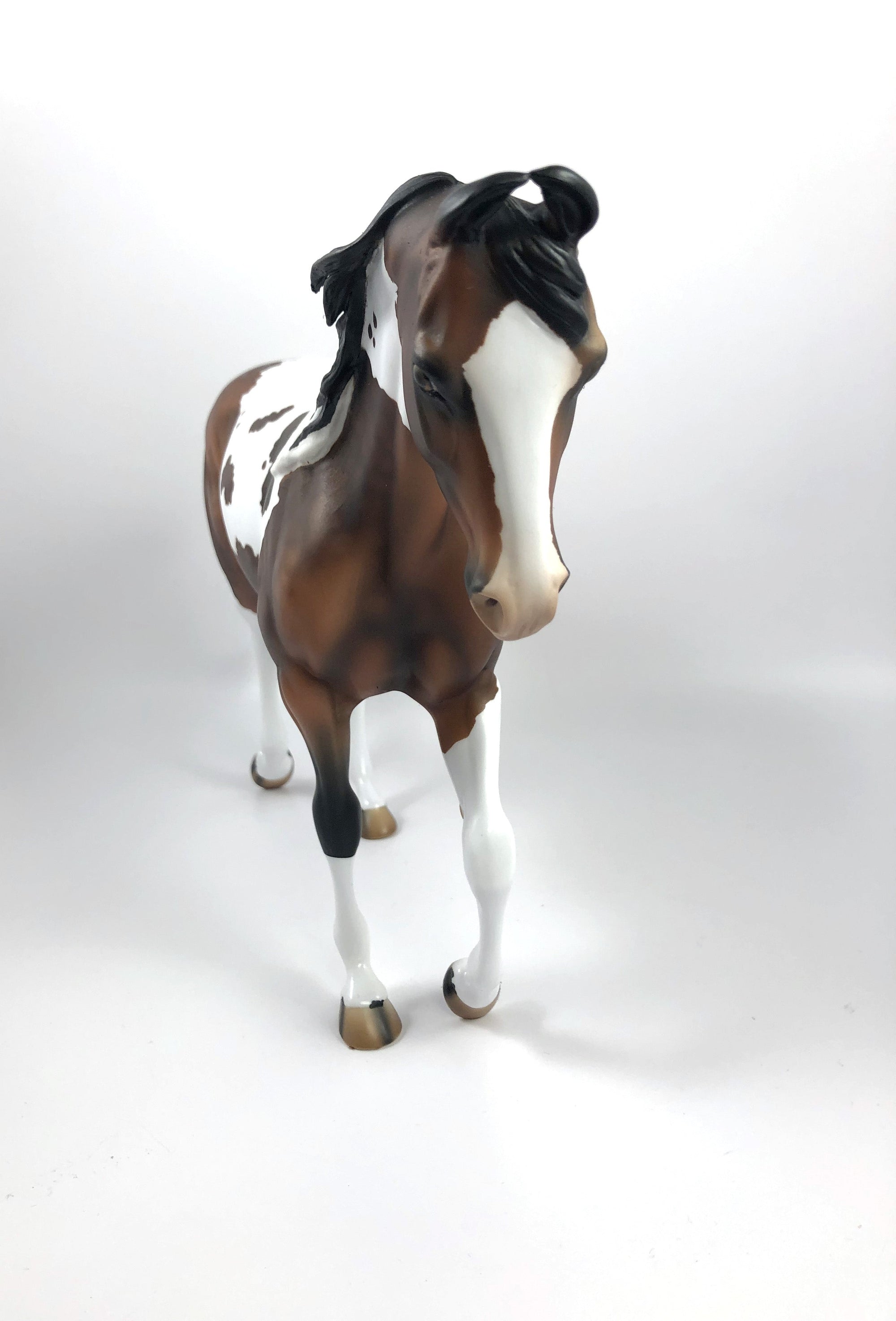 PARQUET-OOAK BAY TOBIANO MARWARI CUSTOM THOROUGHBRED MODEL HORSE BY AUDREY DIXON SHCF 19