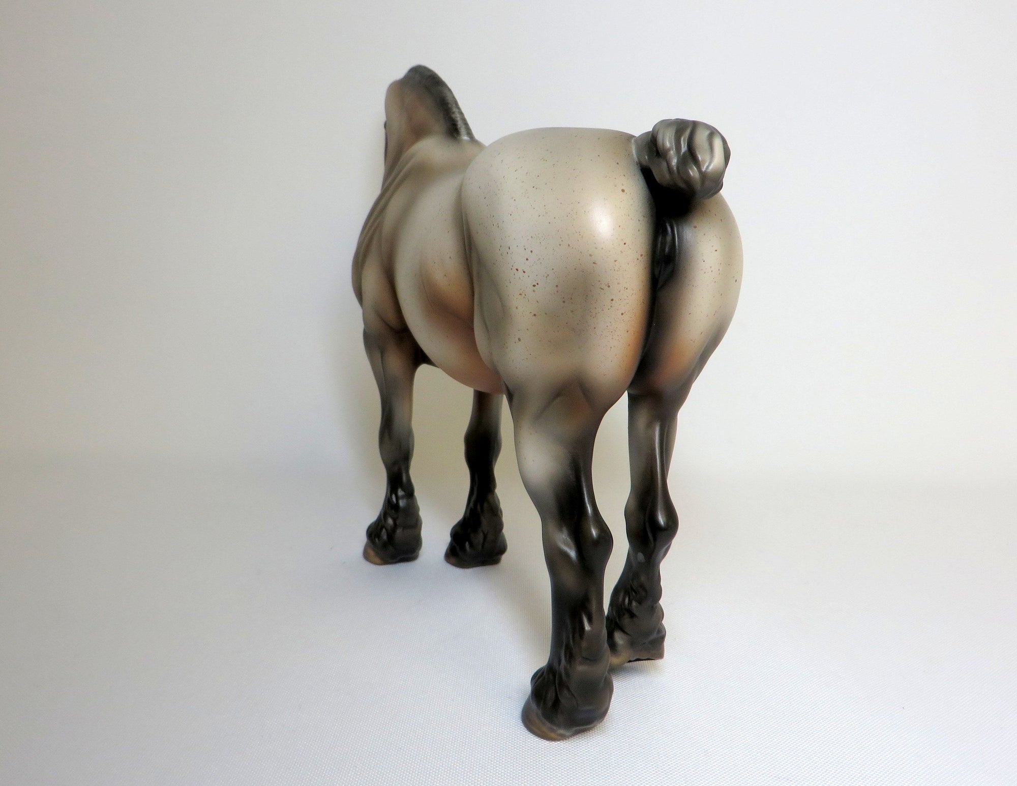 ROANIE-LE-3 BAY ROAN HEAVY DRAFT MARE MODEL HORSE 4/17/19