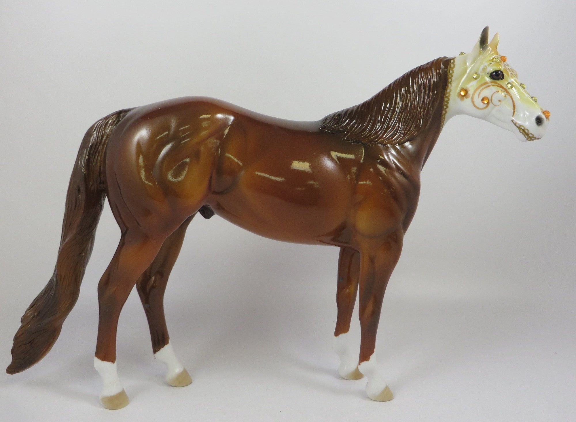 FELIPE-OOAK SUGAR SKULL ISH MODEL HORSE BY DAWN QUICK 9/6/19