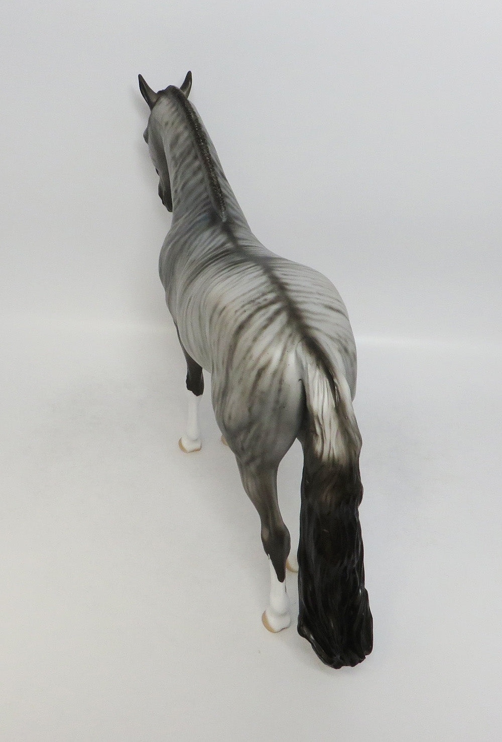 RAVENOUS - OOAK BRINDLE ANDALUSIAN MODEL HORSE