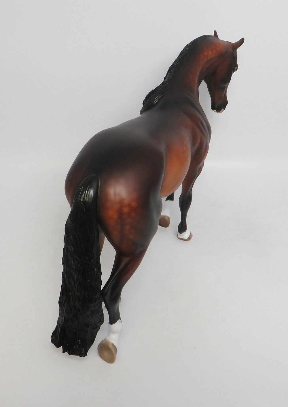 HANKY PANKY-OOAK DAPPLE BAY THOROUGHBRED MODEL HORSE 8/24/18