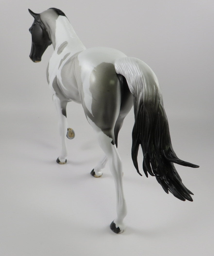 WRANGELL -OOAK BLUE ROAN TWH MODEL HORSE BY AUDREY DIXON 9/18/19