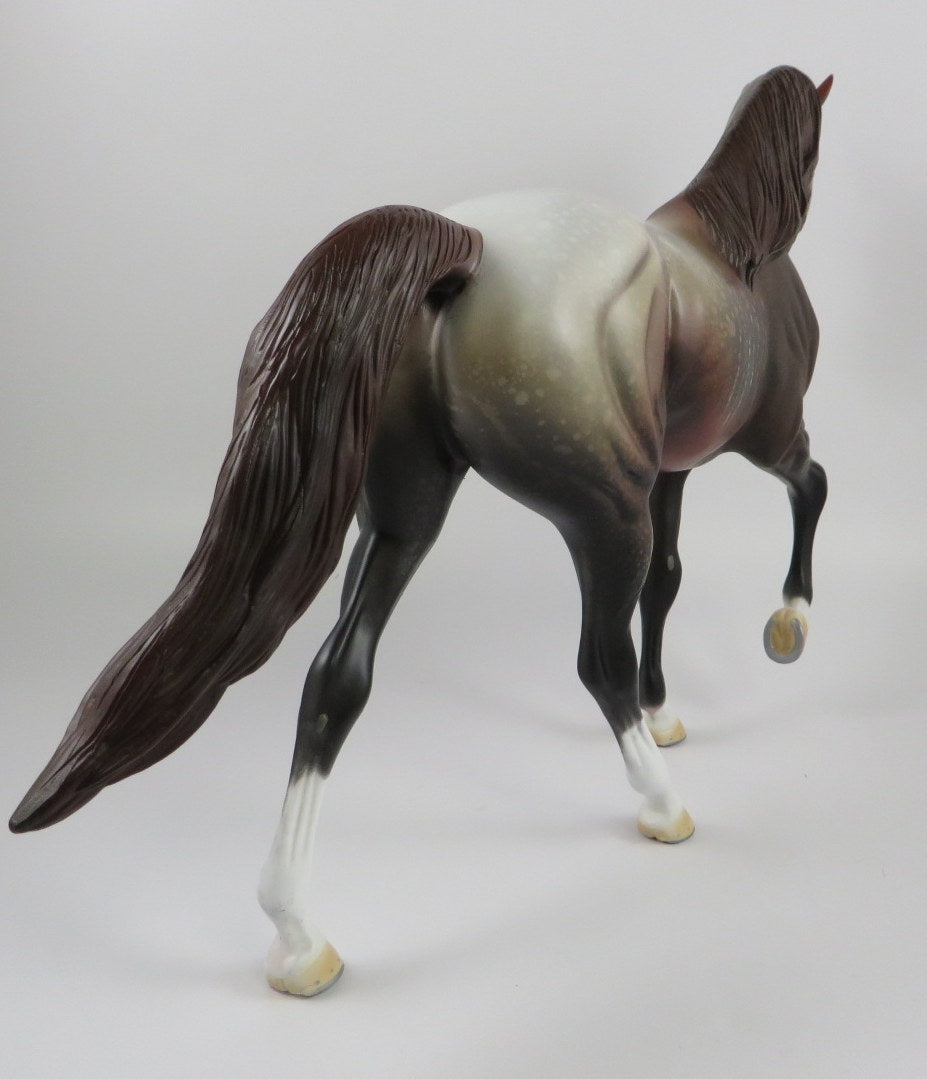 WHEELZ-OOAK CHESTNUT RABICANO MODEL HORSE BY AL KATT 9/6/19