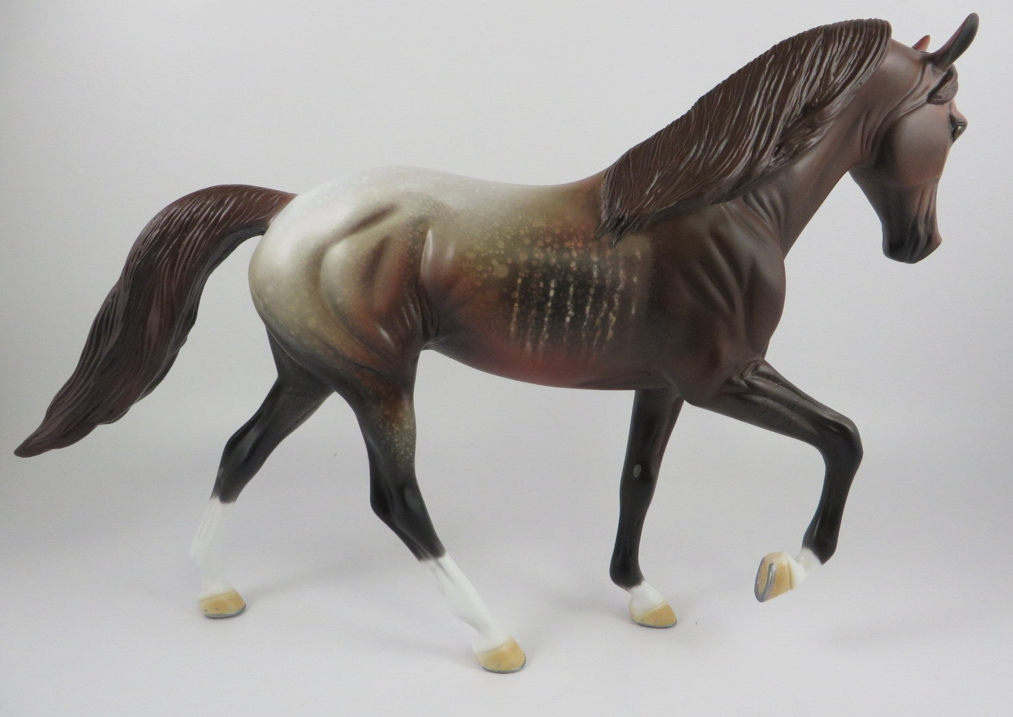 WHEELZ-OOAK CHESTNUT RABICANO MODEL HORSE BY AL KATT 9/6/19