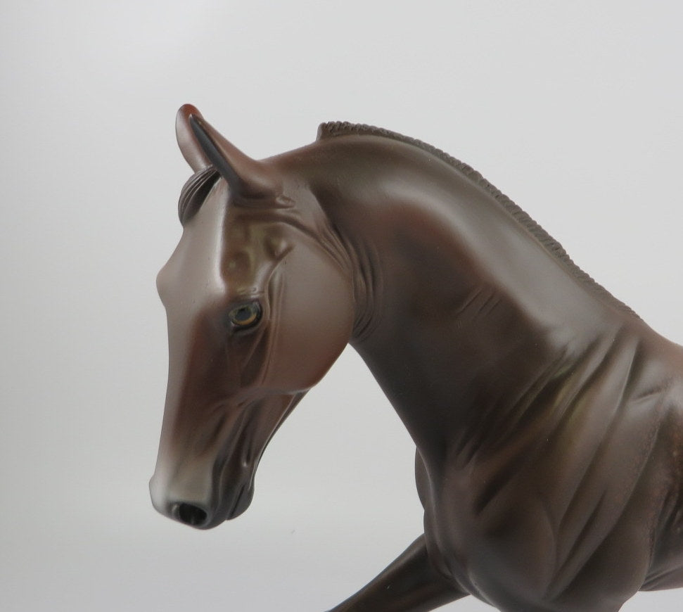WHEELZ-OOAK CHESTNUT RABICANO MODEL HORSE BY AL KATT 9/6/19