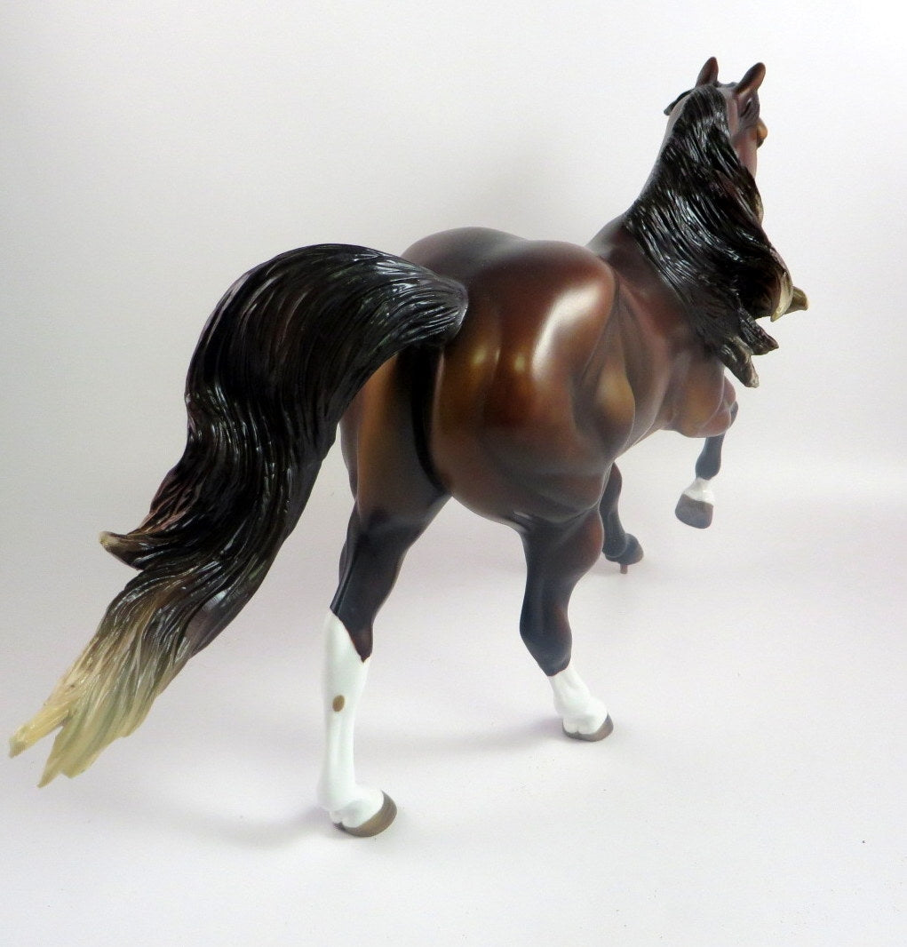 BIG TOP BAZAAR - OOAK DAPPLE BAY FOUNDATION QUARTER HORSE BY MISSY FOX LHS 2019