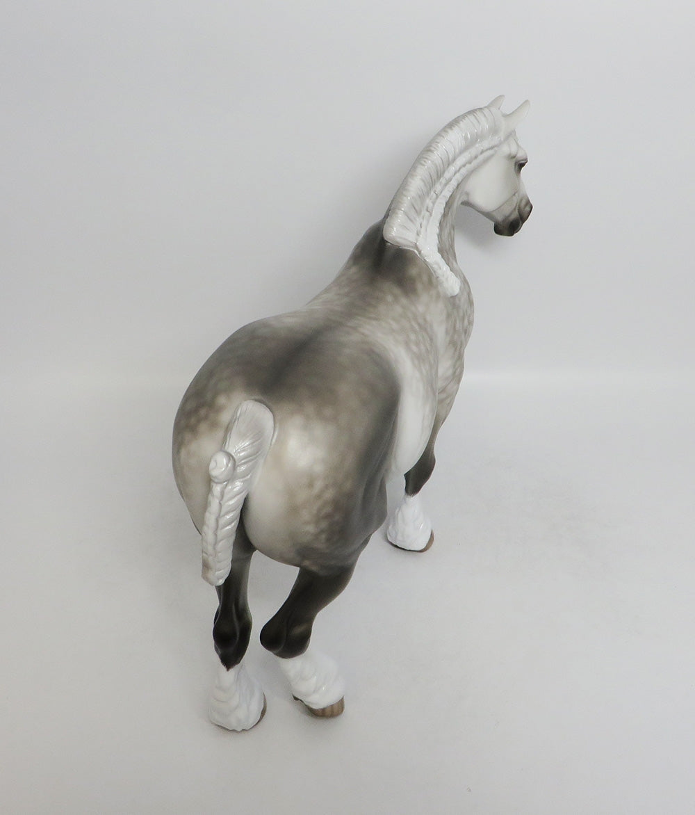 TOUCH MY SOUL-OOAK STAR DAPPLE GREY HEAVY DRAFT MARE BY SHERYL LEISURE 9/7/18